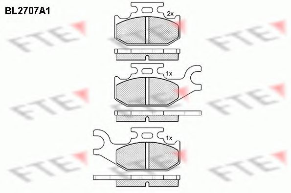 Imagine set placute frana,frana disc FTE BL2707A1