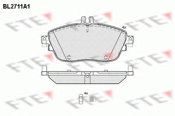 Imagine set placute frana,frana disc FTE BL2711A1