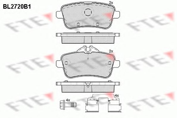 Imagine set placute frana,frana disc FTE BL2720B1