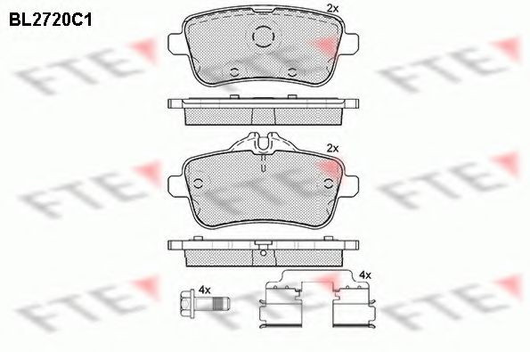 Imagine set placute frana,frana disc FTE BL2720C1