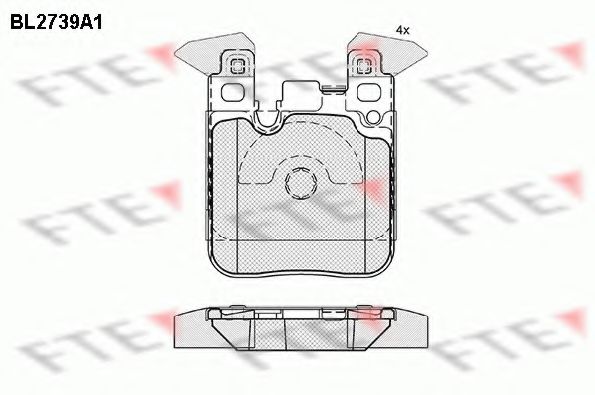 Imagine set placute frana,frana disc FTE BL2739A1