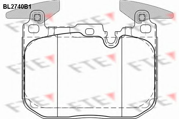 Imagine set placute frana,frana disc FTE BL2740B1