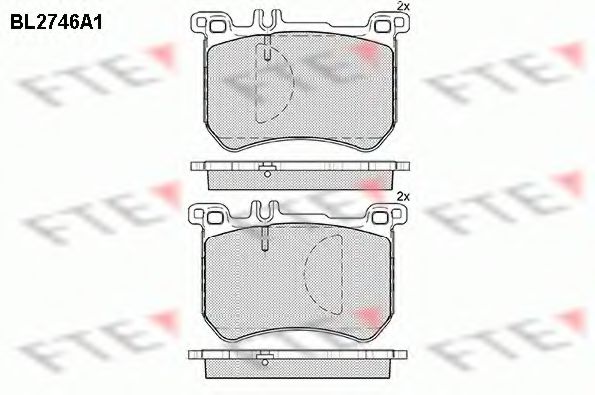 Imagine set placute frana,frana disc FTE BL2746A1