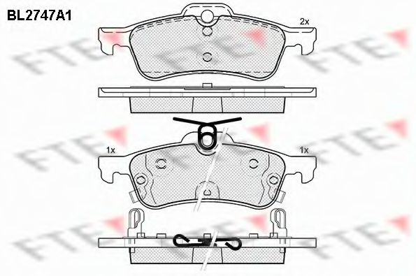 Imagine set placute frana,frana disc FTE BL2747A1