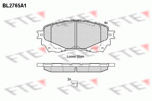 Imagine set placute frana,frana disc FTE BL2765A1