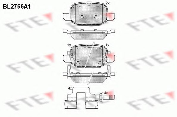 Imagine set placute frana,frana disc FTE BL2766A1