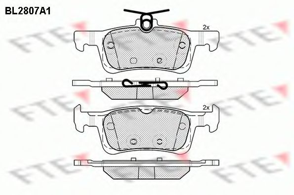 Imagine set placute frana,frana disc FTE BL2807A1