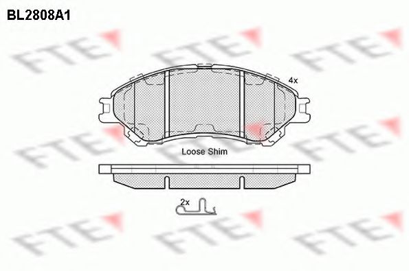 Imagine set placute frana,frana disc FTE BL2808A1