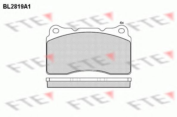 Imagine set placute frana,frana disc FTE BL2819A1