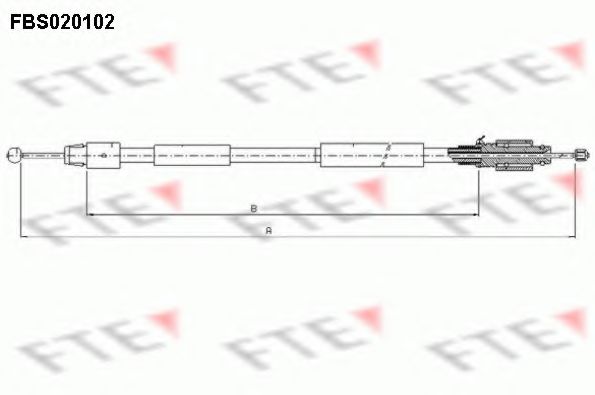 Imagine Cablu, frana de parcare FTE FBS020102