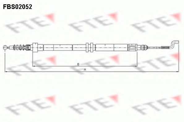 Imagine Cablu, frana de parcare FTE FBS02052