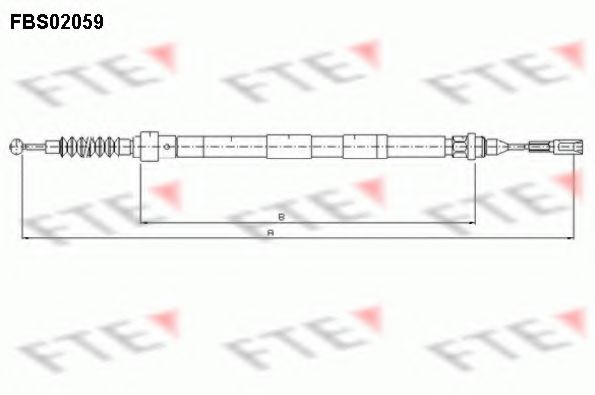 Imagine Cablu, frana de parcare FTE FBS02059