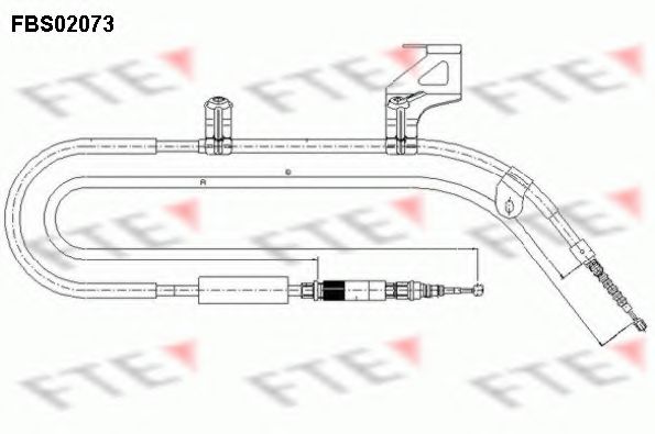 Imagine Cablu, frana de parcare FTE FBS02073