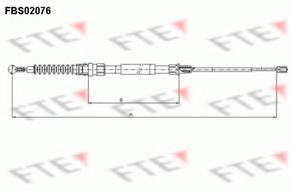 Imagine Cablu, frana de parcare FTE FBS02076