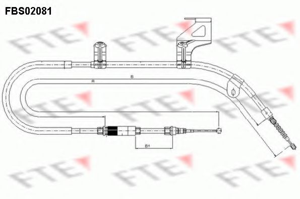 Imagine Cablu, frana de parcare FTE FBS02081