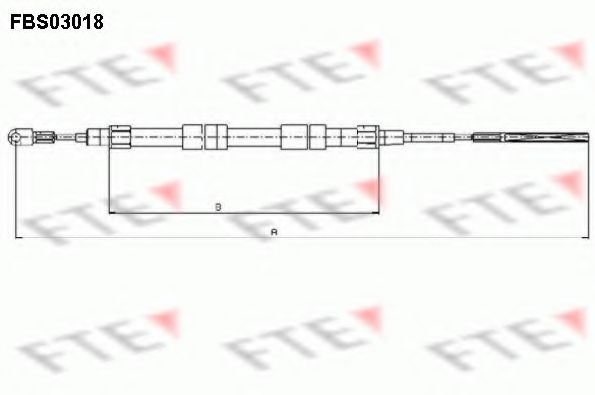 Imagine Cablu, frana de parcare FTE FBS03018