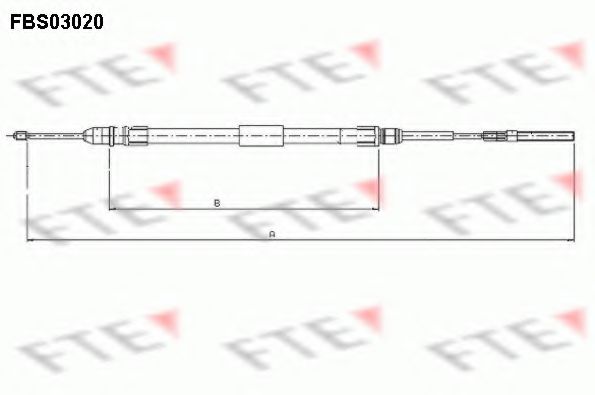 Imagine Cablu, frana de parcare FTE FBS03020