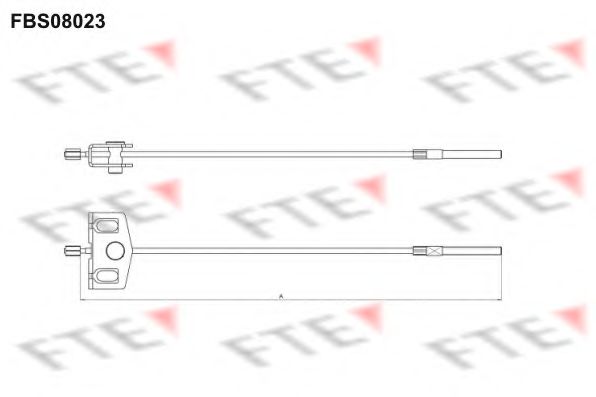 Imagine Cablu, frana de parcare FTE FBS08023