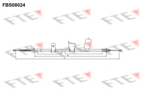 Imagine Cablu, frana de parcare FTE FBS08024