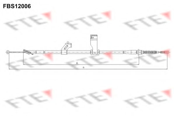 Imagine Cablu, frana de parcare FTE FBS12006