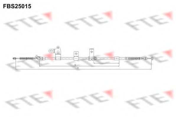 Imagine Cablu, frana de parcare FTE FBS25015