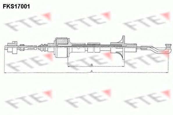 Imagine Cablu ambreiaj FTE FKS17001