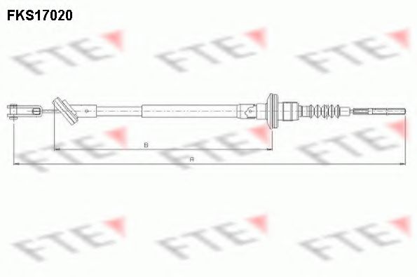 Imagine Cablu ambreiaj FTE FKS17020