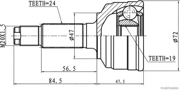 Set articulatie, planetara HERTH+BUSS JAKOPARTS J2826021