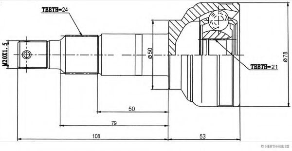 Imagine Set articulatie, planetara HERTH+BUSS JAKOPARTS J2827007