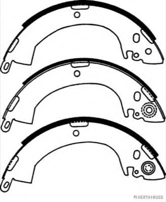 Imagine Set saboti frana HERTH+BUSS JAKOPARTS J3505001