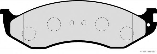 Imagine set placute frana,frana disc HERTH+BUSS JAKOPARTS J3600307