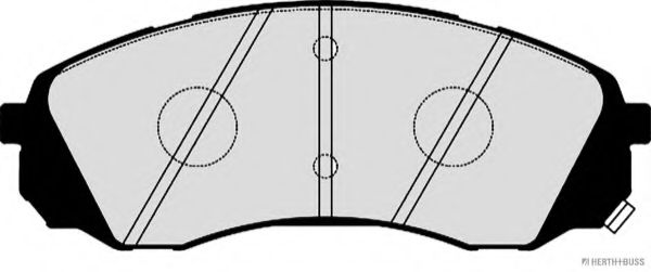 Imagine set placute frana,frana disc HERTH+BUSS JAKOPARTS J3600336