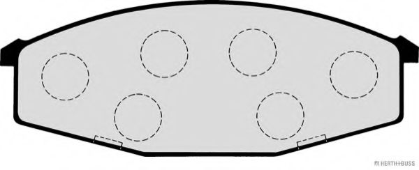 Imagine set placute frana,frana disc HERTH+BUSS JAKOPARTS J3601034