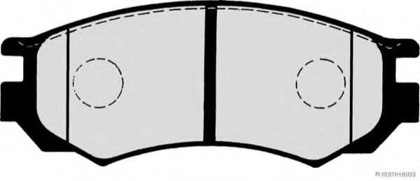 Imagine set placute frana,frana disc HERTH+BUSS JAKOPARTS J3601054