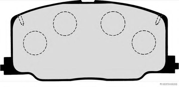 Imagine set placute frana,frana disc HERTH+BUSS JAKOPARTS J3602037