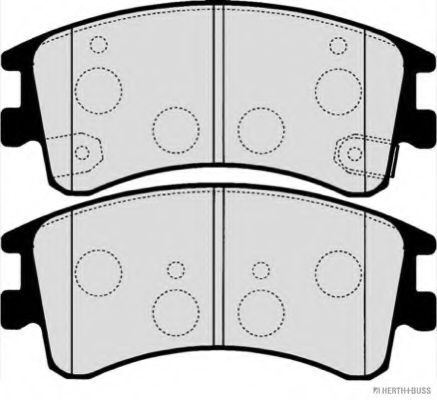 Imagine set placute frana,frana disc HERTH+BUSS JAKOPARTS J3603056