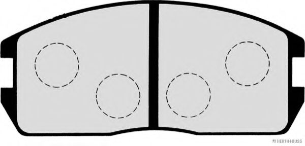 Imagine set placute frana,frana disc HERTH+BUSS JAKOPARTS J3605024