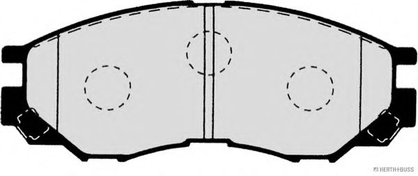 Imagine set placute frana,frana disc HERTH+BUSS JAKOPARTS J3605035