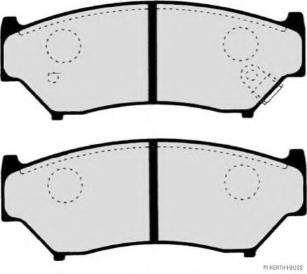 Imagine set placute frana,frana disc HERTH+BUSS JAKOPARTS J3608009