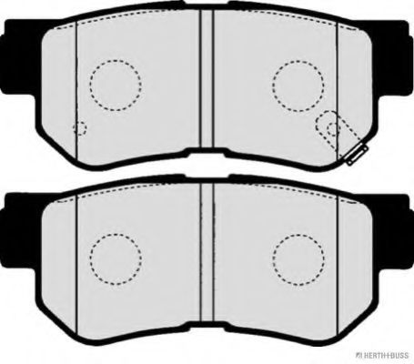 Imagine set placute frana,frana disc HERTH+BUSS JAKOPARTS J3610507