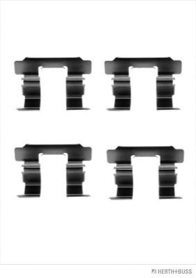Imagine Set accesorii, placute frana HERTH+BUSS JAKOPARTS J3661013