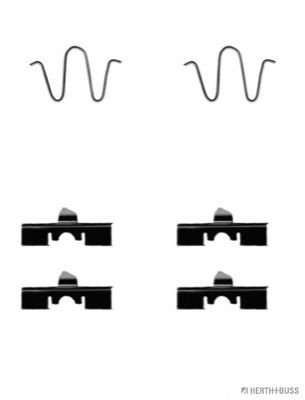 Imagine Set accesorii, placute frana HERTH+BUSS JAKOPARTS J3663009