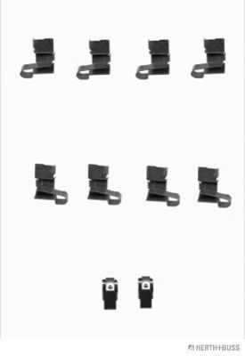 Set accesorii, placute frana HERTH+BUSS JAKOPARTS J3668008