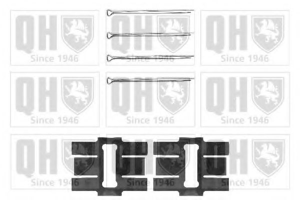 Imagine Set accesorii, placute frana QUINTON HAZELL BFK766