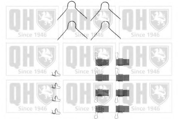 Imagine Set accesorii, placute frana QUINTON HAZELL BFK794
