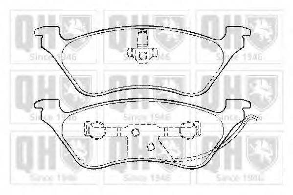 Imagine set placute frana,frana disc QUINTON HAZELL BP1346