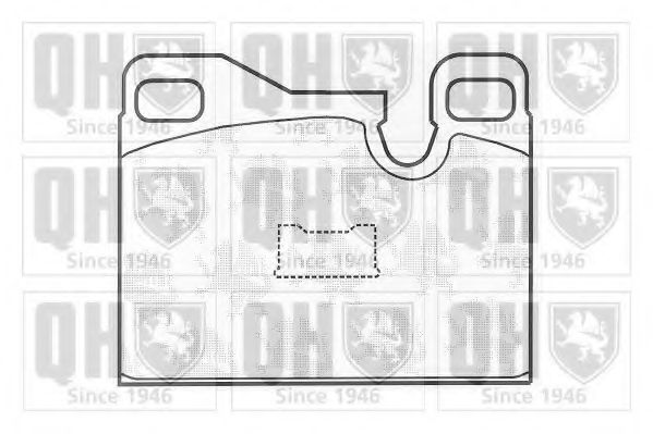 Imagine set placute frana,frana disc QUINTON HAZELL BP343