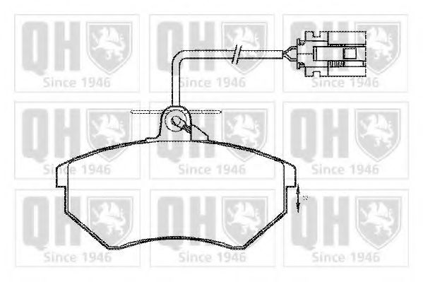 Imagine set placute frana,frana disc QUINTON HAZELL BP608