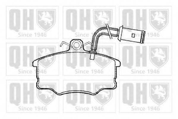 Imagine set placute frana,frana disc QUINTON HAZELL BP669