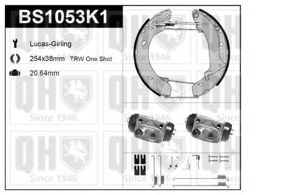 Imagine Set frana, frana tambur QUINTON HAZELL BS1053K1